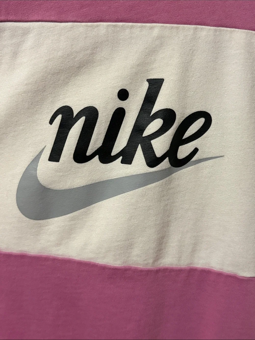 Nike Women’s Pink and White Colorblock